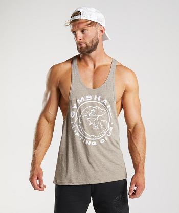 Pánské Stringers Gymshark Legacy Šedé | CZ 2563RVD